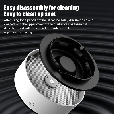 Picture of 1pcs Smokeless Ashtray with Air Purifier, 2 in 1 Ashtray Air Purifier, 360 Degree Ashtray Extractor Ashtray with Filter Best for Home, Car or Office