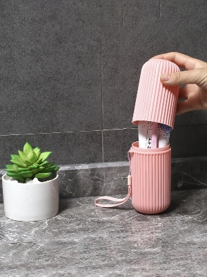 Picture of Tooth brush holder - Portable Toothbrush & Toothpaste Holder Storage Box