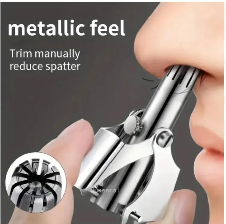 Picture of Mini Manual Unisex Nose Hair Trimmer for Shaving Face Care Nose for Perfect Manual Stainless Steel Nose Trimmer