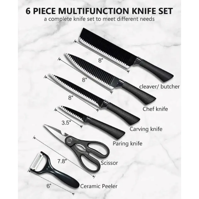 Picture of Premium Zepter 6-Piece Stainless Steel Kitchen Tool Set with Non-Stick Coating – Sleek, Durable, and Essential for Every Home Chef!