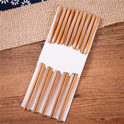 Picture of 10Pcs (5 Pair) Durable Twist Bamboo/Wooden Chopsticks - Enjoy Your Meals With These Durable Twist Bamboo/Wooden Chopsticks, Perfect For Asian Cuisine