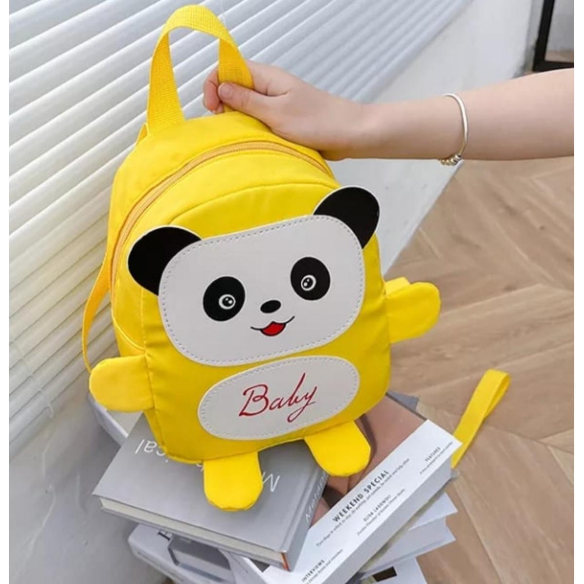 Picture of Nylon Animal Children Backpacks Kids Preschool Bags 10 inch Length Cartoon Panda Book Bags for Baby Girl Boy Anti Lost Backpack for Kid