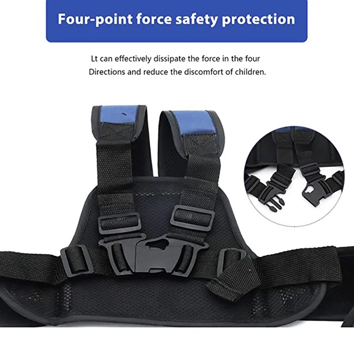 Picture of Safety belt for kids motorcycle riding safety strap children safety belt for bike kids carrier belt