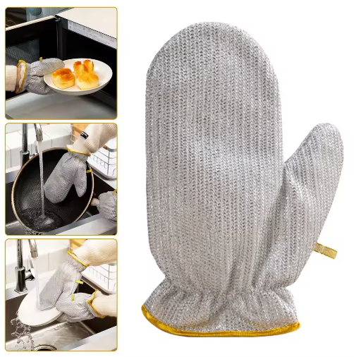 Picture of Wire Dishwashing Gloves - Non-Scratch Cleaning Solution for Pots, Pans, and Dishes