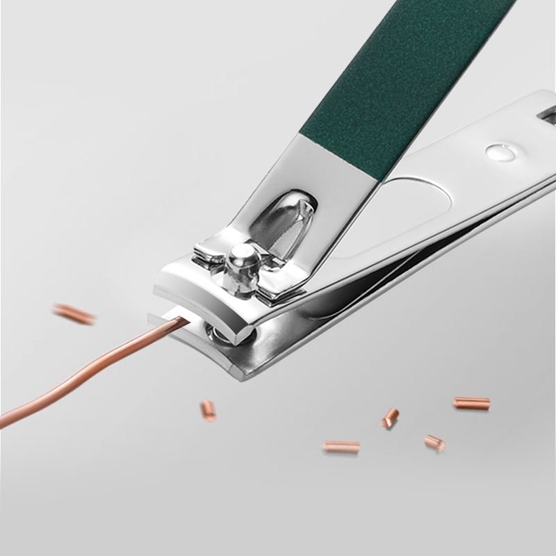 Picture of Nail Cutter Set, Ultra Sharp Sturdy Fingernail Toenail Clipper Nail Clipper with Glass file 4 Pcs set for men women adult nail cutter set for Thick Toenails & Nails (GREEN Set of 4 with Box)