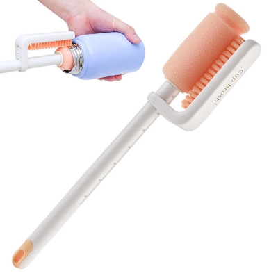 Picture of Kitchen Cleaning Tool Sponge Brush Glass Wine Bottle Tumbler Mug Straws Tube Multifunctional Cleaning Brushes Cup Brush