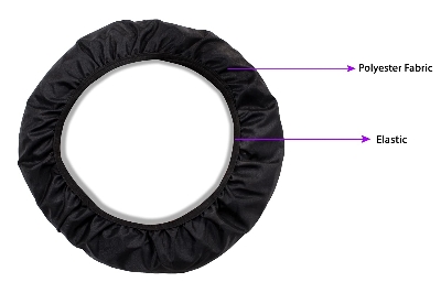 Picture of The Furnishing Tree Ceiling Fan Cover with attachable end closure Dustproof Polyester Three Blade Set of 1 Fan Cover