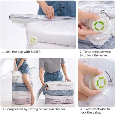 Picture of Strong Space Compression  Biodegradable Packaging Sealer Dust Vacuum Storage bags