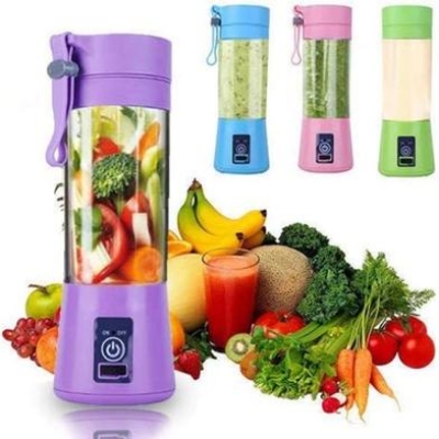 Picture of Mini USB Rechargeable Portable Electric Fruit Juicer - Smoothie Maker - Blender Machine