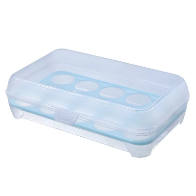 Picture of Popular Portable Egg Storage Tray Box Plastic Anti-Breaking 15 Grid Eggs Holder Kitchen Anti-collision Plastic