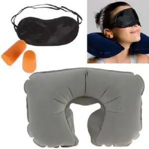 Picture of 3 In 1 Travel Set - Neck Pillow, Eye Mask and Ear Plug