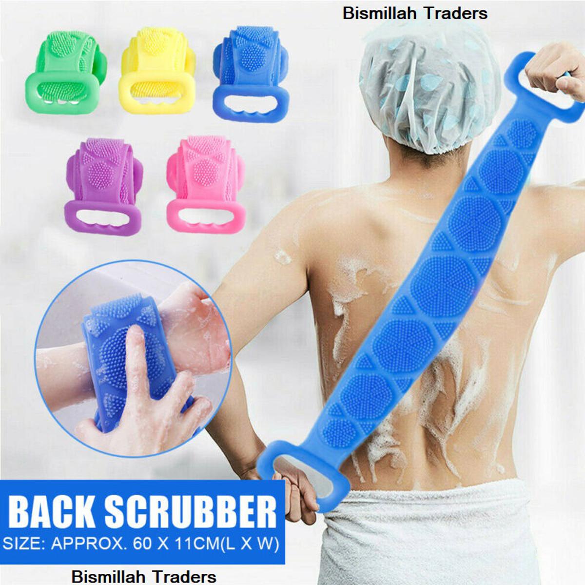 Picture of Silicone Bath Body Brush, Shower Massager/Exfoliating Back Scrubber for Shower/Back Scratchier/Body Skin Scrubber Deep Clean