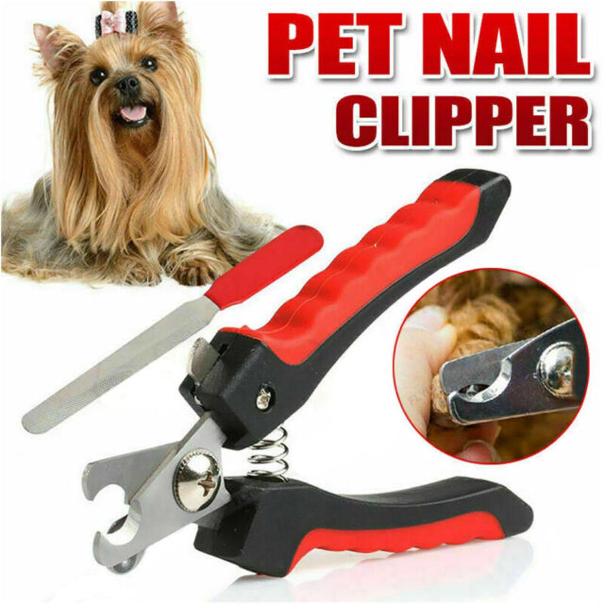 Picture of New Professional Pet Cat Dog Nail Clipper Cutter With Sickle Stainless Steel Grooming Scissors Clippers For Pet Dog Claw