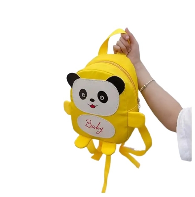 Picture of Nylon Animal Children Backpacks Kids Preschool Bags Cartoon Panda Book Bags for Baby Girl Boy Anti Lost Backpack for Kids
