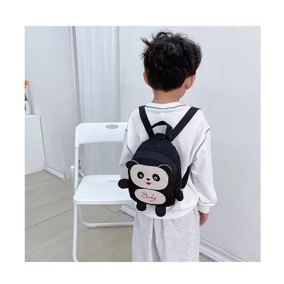 Picture of Nylon Animal Children Backpacks Kids Preschool Bags Cartoon Panda Book Bags for Baby Girl Boy Anti Lost Backpack for Kids