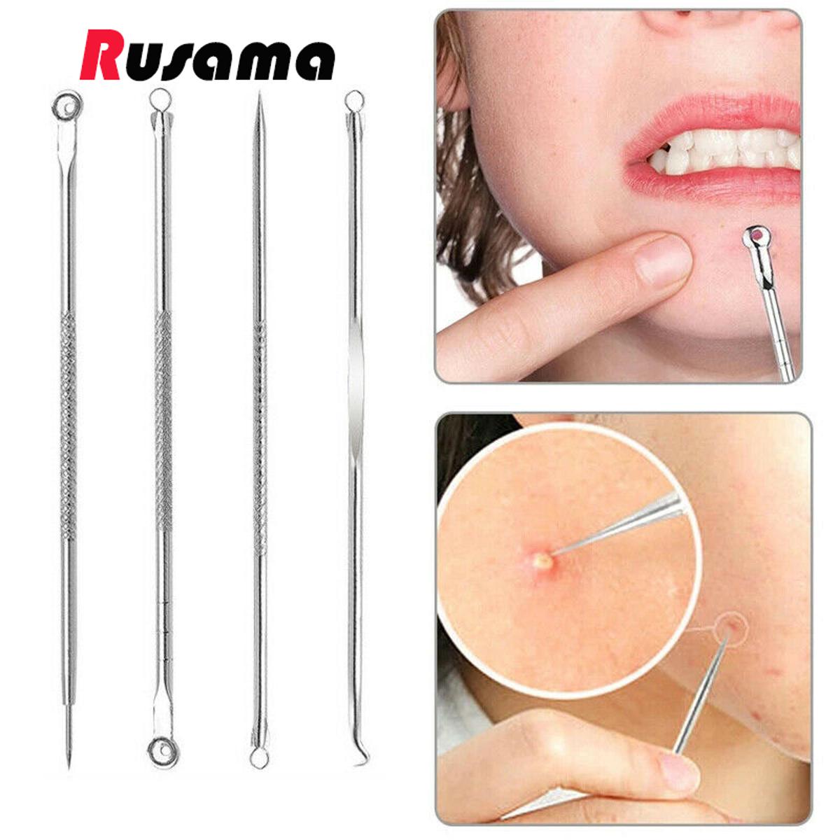 Picture of Professional Pimple Popper Tool Kit - With Comedone Extractor, Milia Removal Tool, Blackhead Tweezers, and Whitehead Remover Tool, Spot Treatment Acne Set