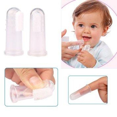 Picture of Silicone Baby Finger Tooth Brush with Box For Kids - Transparent