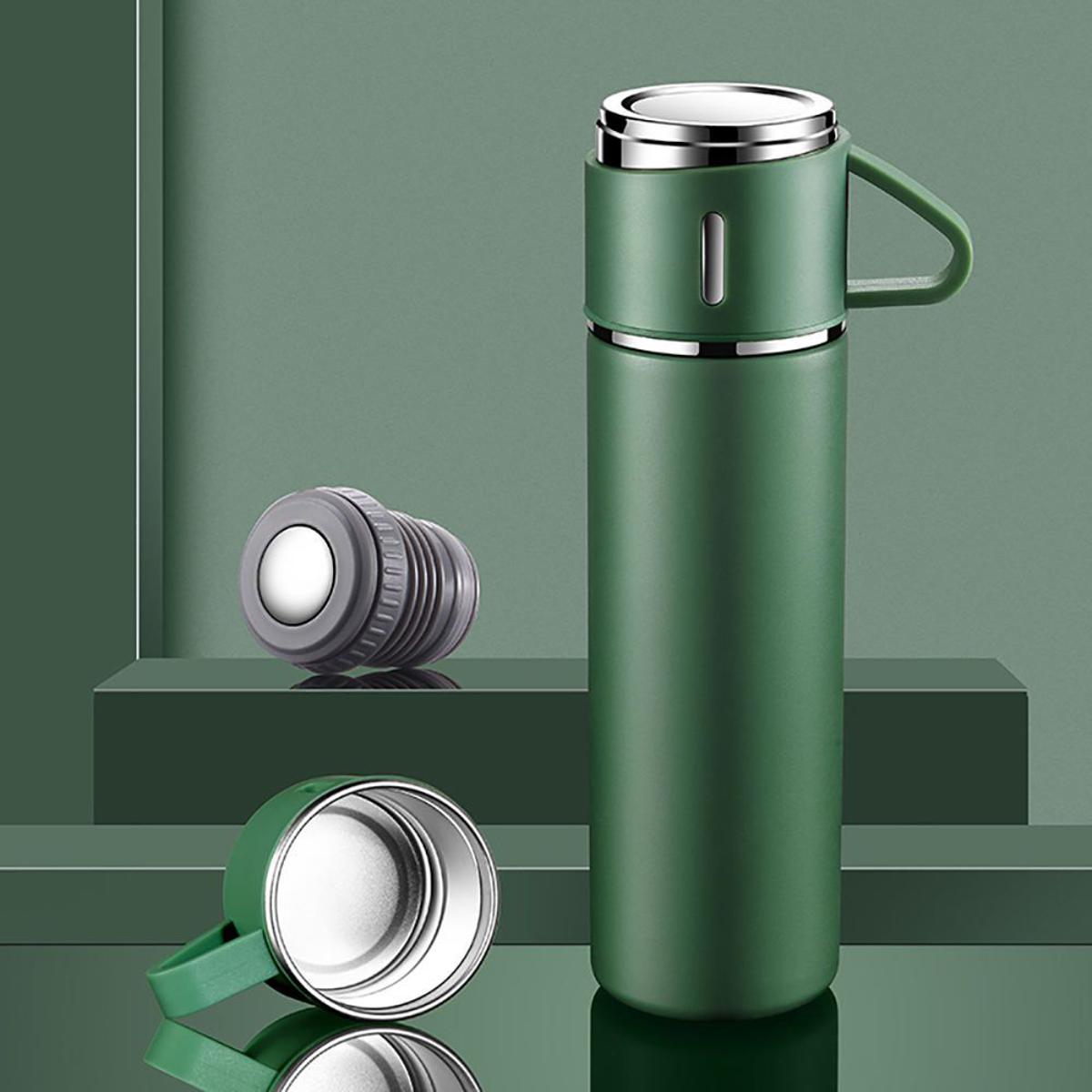 Picture of Vacuum Flask Set Stainless Steel Drinking Metal Water Bottle Gift High Quality Vacuum Flask Bottle