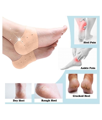 Picture of Indispensable -Quality And Durablity -Silicone Heel Anti Crack Set for Men and Women 4 pcs- Innovative Preferble - Low Hassle and Maintanance