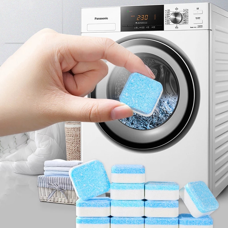Picture of 12 Pcs Washing Machine Cleaner Washer Cleaning Detergent Effervescent Washer Cleaner - Glass Cleaner