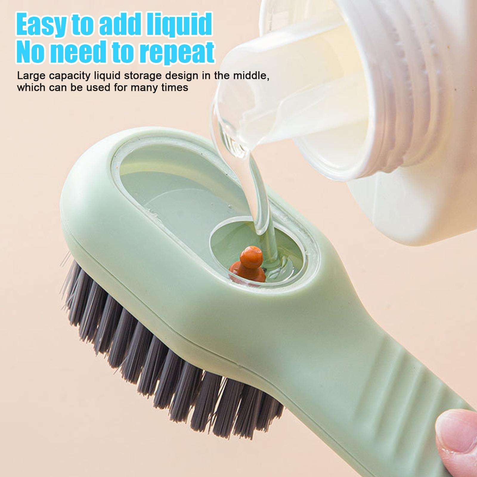 Picture of Multifunction Long Handle Liquid Shoe Brush cleaning Brush for Clothes Shoe Clothing washing Household Cleaning tools