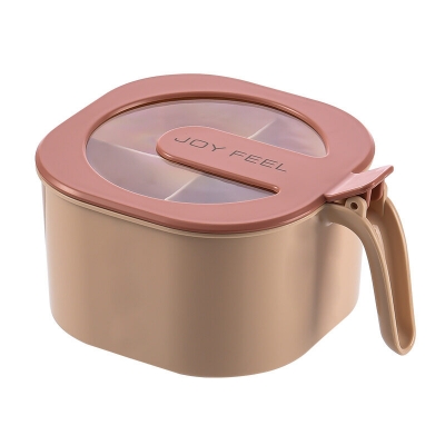 Picture of Multi Storage 4 Section Kitchen Spices Lid Box With Spoons pice Storage Spice Containers with Serving Spoons Spices Storage Box