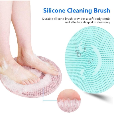Picture of Silicone Bath Massage Cushion Brush,Non-Slip Back Massage Pad,Bathroom Wash Foot Mat 1pcs