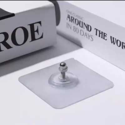 Picture of 6Pcs Strong Self Adhesive Nails Poster Seamless Wall Hook Waterproof Durable Transparent Screw Hanger Hook for Kitchen Bathroom -Nut  Wall Hook