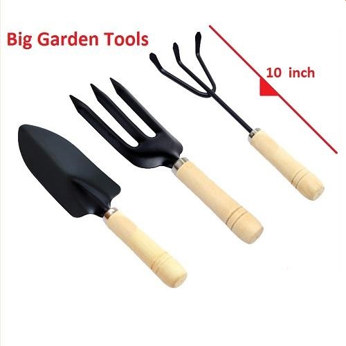 Picture of 3 pcs Large Garden Tools Set Garden Tools Set Large 10" - 3 PCS gardening tools, Garden tool