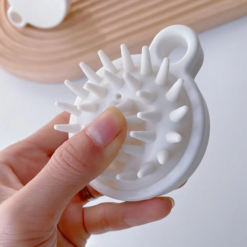 Picture of 1PC Shampoo Artifact Shampoo Brush Cleaning Massage Scalp Silicone Shampoo Shampoo Comb Artifact Silicon Bath Scrubber