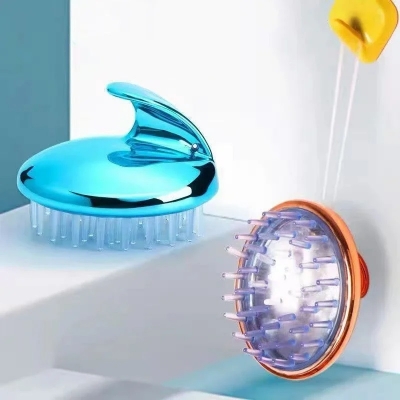 Picture of Silicone hair wash brush for household scalp cleaning, Shampoo Brush,anti itching shampoo, hair comb, anti itching massage