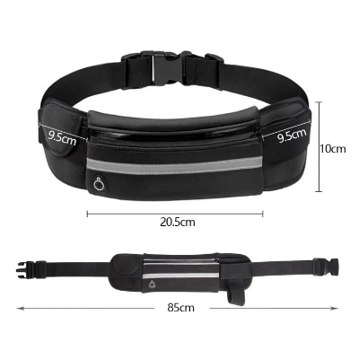 Picture of Portable Sports Waist Bag Running Bag Waterproof reflective Sports Belt Gym Bag For Men women Phone Holder Cycling Run Belt