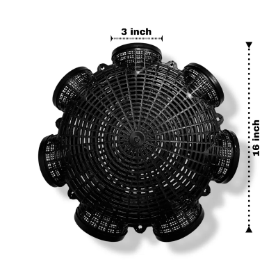 Picture of Durable Plastic Container Mud Cage Container Fishing Traps Black Fish Net Cage Fishnet Finless Eel Loach Trap Fishing Pot