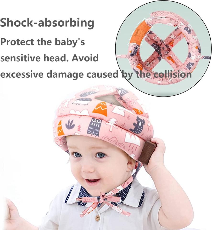 Picture of Baby Head Protector - Baby Helmet for Crawling Walking Running - No Bumps and Soft Cushion -Baby Head Protector Cap Child Walking Safety Helmet- Toddler Helmets 6-12 Months 1-2 Years Old