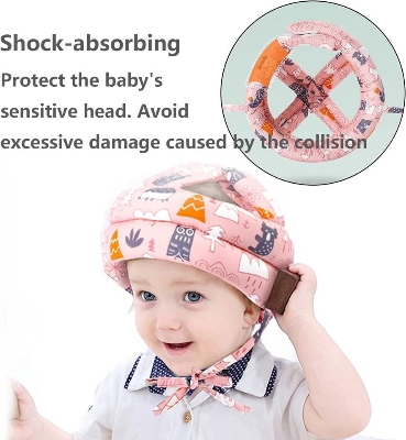 Picture of Baby Head Protector - Baby Helmet for Crawling Walking Running - No Bumps and Soft Cushion -Baby Head Protector Cap Child Walking Safety Helmet- Toddler Helmets 6-12 Months 1-2 Years Old