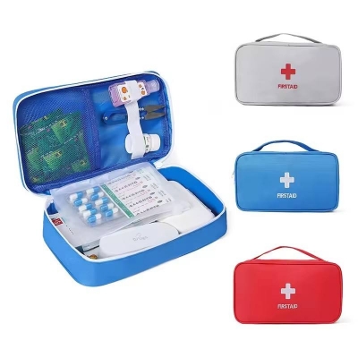 Picture of Empty Large First Aid Kit Emergency Medical Box Portable Travel Outdoor Camping Survival Medical Bag Big Capacity