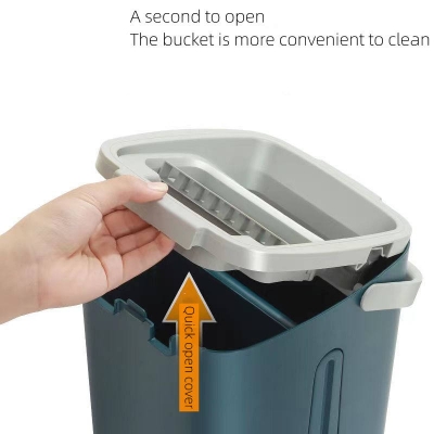 Picture of Magic Portable Hands Free Mop 360 Degree Automatic Cleaning Mop Bucket Set