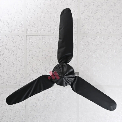 Picture of ceiling fan covers with motor cover black 4 pieces fan cover waterproof dust proof