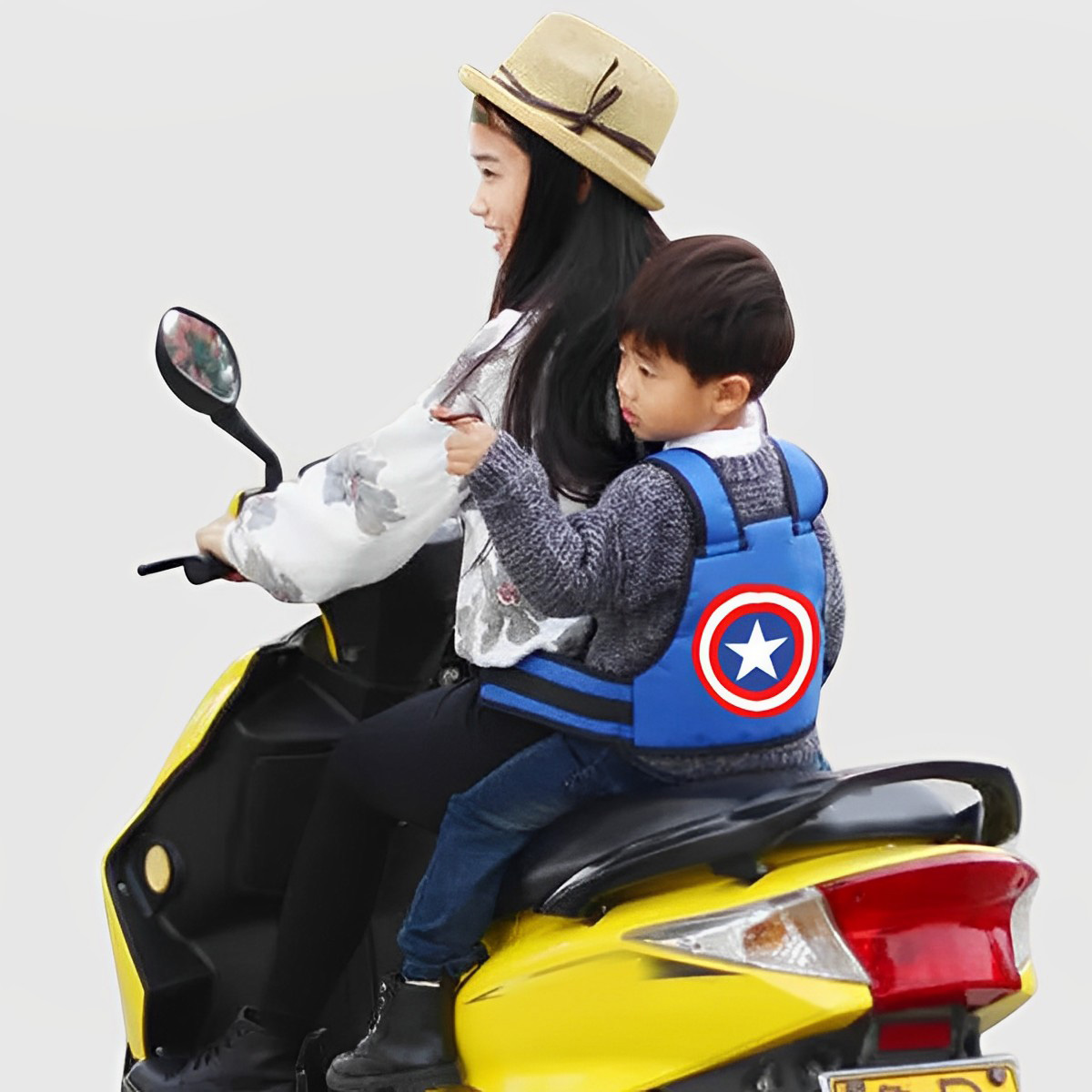 Picture of Safety belt for kids motorcycle riding safety strap children safety belt for bike kids carrier belt