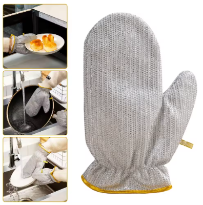 Picture of Wire Dishwashing Gloves - Non-Scratch Cleaning Solution for Pots, Pans, and Dishes