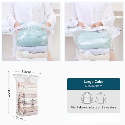 Picture of Strong Space Compression  Biodegradable Packaging Sealer Dust Vacuum Storage bags