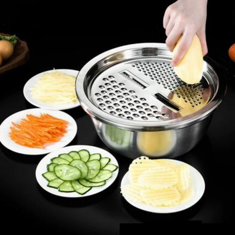 Picture of Vegetable Cutter With Drain Basket 3 In 1