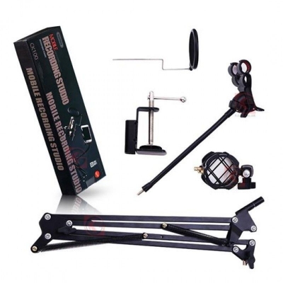 Picture of Remax CK100 Mobile Recording Studio Microphone Stands with Microphone Mount Mobile Mount Pop Filter