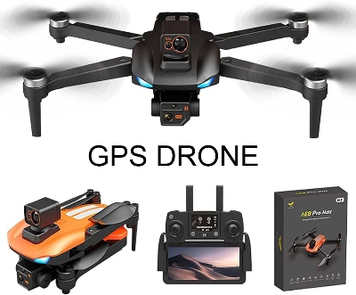 Picture of AE8 Pro Max Drone - 360 Obstacle Avoidance Automatic G.PS Follow Quadcopter 8K HD Brushless Aerial Photography RC Aircraft Camera Drone