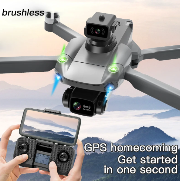 Picture of G.P.S Drone 8K Professional Dual HD Camera Obstacle Avoidance Brushless Motor Foldable Quadcopter Drone ff