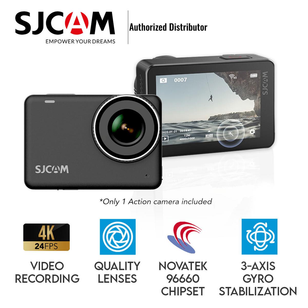 Picture of SJCAM SJ10X 4K action camera 1080P Full HD 12MP Sports camera body waterproof 10 meters deep Wifi 2.4GHz 2.33' Touch Screen