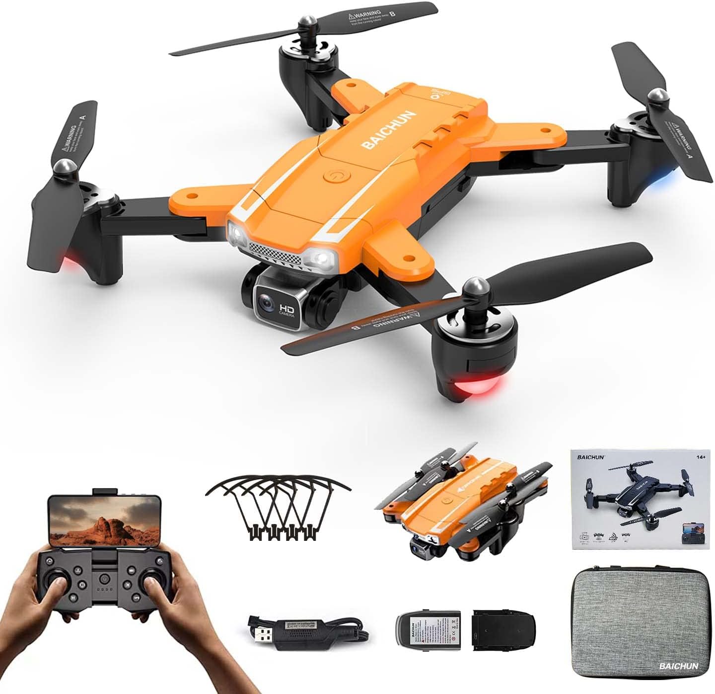 Picture of G.P.S 4k Dual-Camera Quadcopter Foldable Smart Aerial Drone