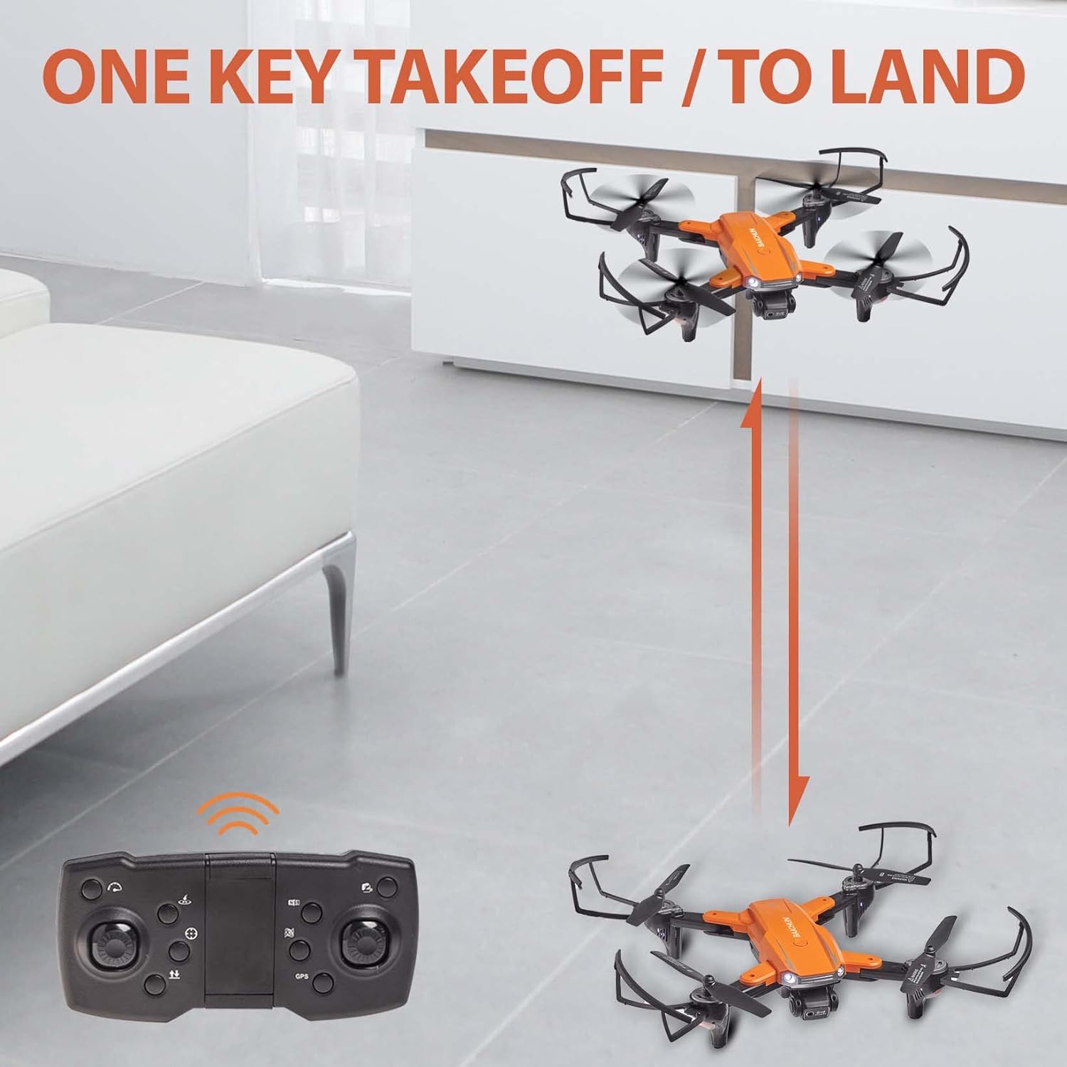 Picture of G.P.S 4k Dual-Camera Quadcopter Foldable Smart Aerial Drone