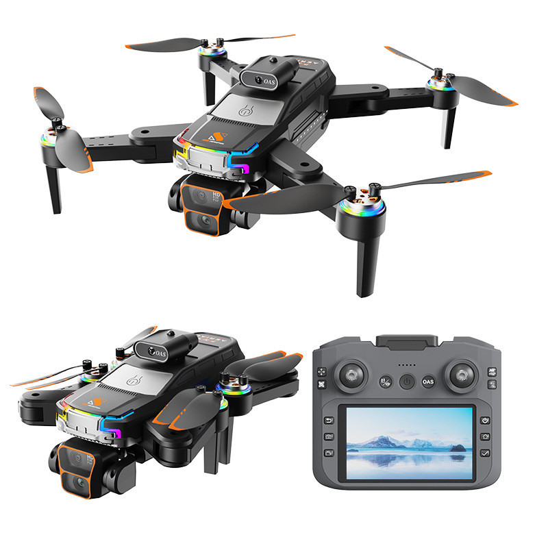 Picture of New 2025 (Remote Display) Black Carbon Fiber Brushless Infrared Obstacle Avoidance Optical Flow Positioning Hovering 4K DuelCamera Quadcopter Drone