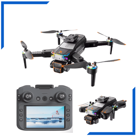 Picture of New 2025 (Remote Display) Black Carbon Fiber Brushless Infrared Obstacle Avoidance Optical Flow Positioning Hovering 4K DuelCamera Quadcopter Drone